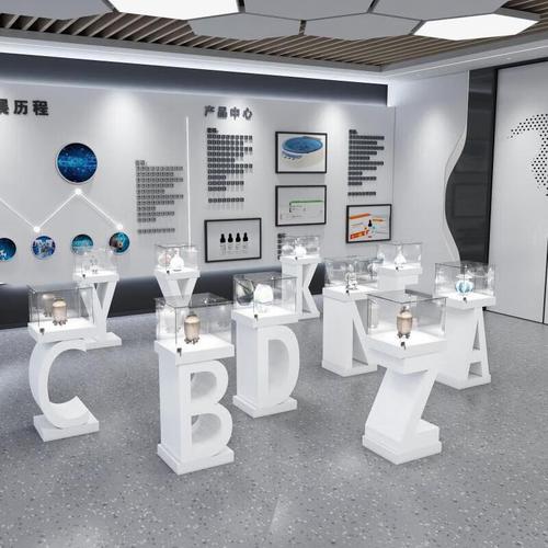 溥畔烤漆字母展示台 汉字数字创意陈列，点亮产品展览新视野