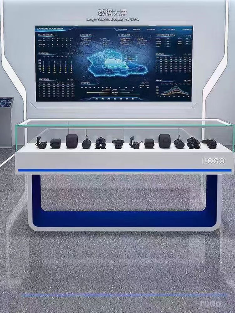 语森忆创意烤漆产品展示柜 科技与美学的融合，打造沉浸式数字创意展览新体验